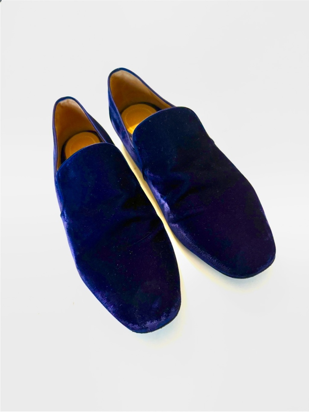 THE ROW
Alys Velvet Loafers, navy